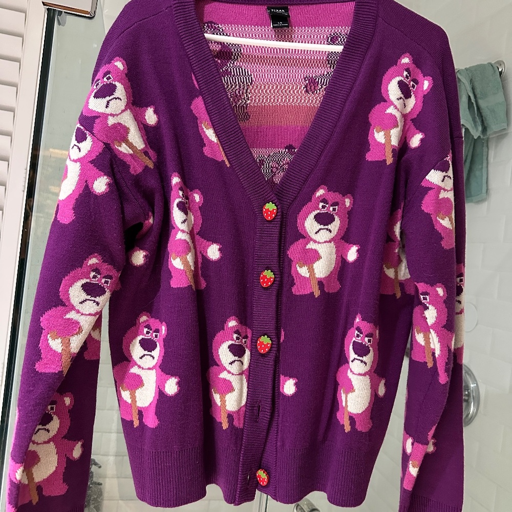 Lotso Disney cardigan sweater